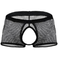 Men's black nylon underwear with average Asian sizing for a smooth fit