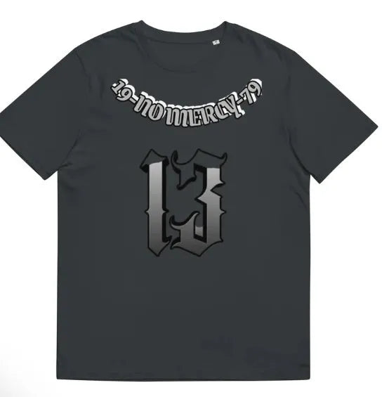Men's black casual T-shirt with 3D digital print design showing round neck and short sleeves