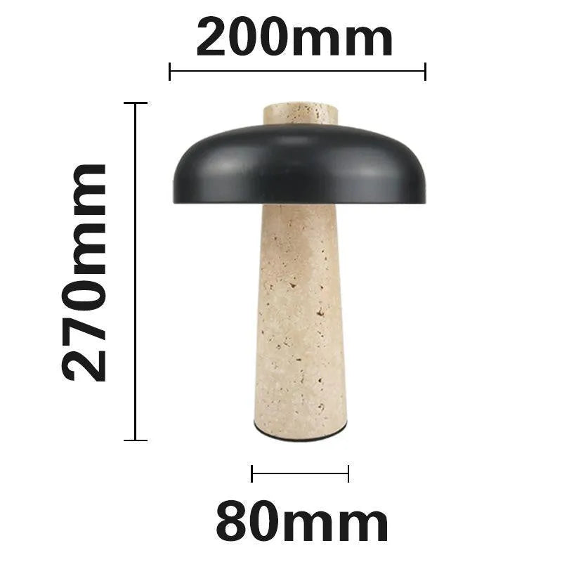 Alloy metal LED desk lamp with touch dimmer switch and Type-C charging port.