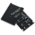 mSATA to SATA transfer box in black, ultra-thin 7mm enclosure for notebooks and devices