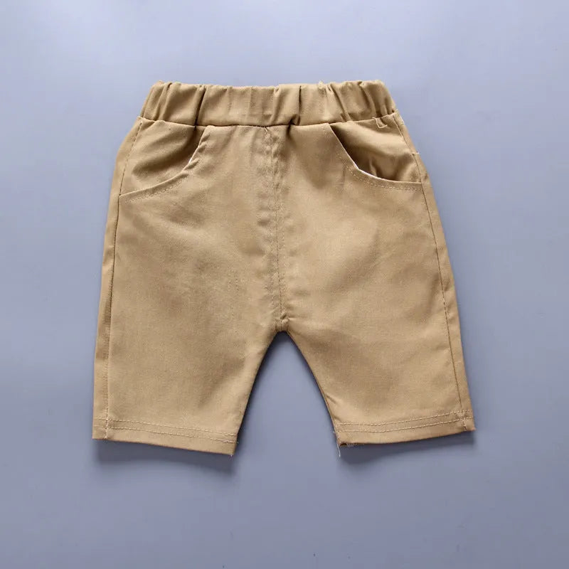 Anchor printed toddler pants suit in cotton, includes short sleeve top and trousers.