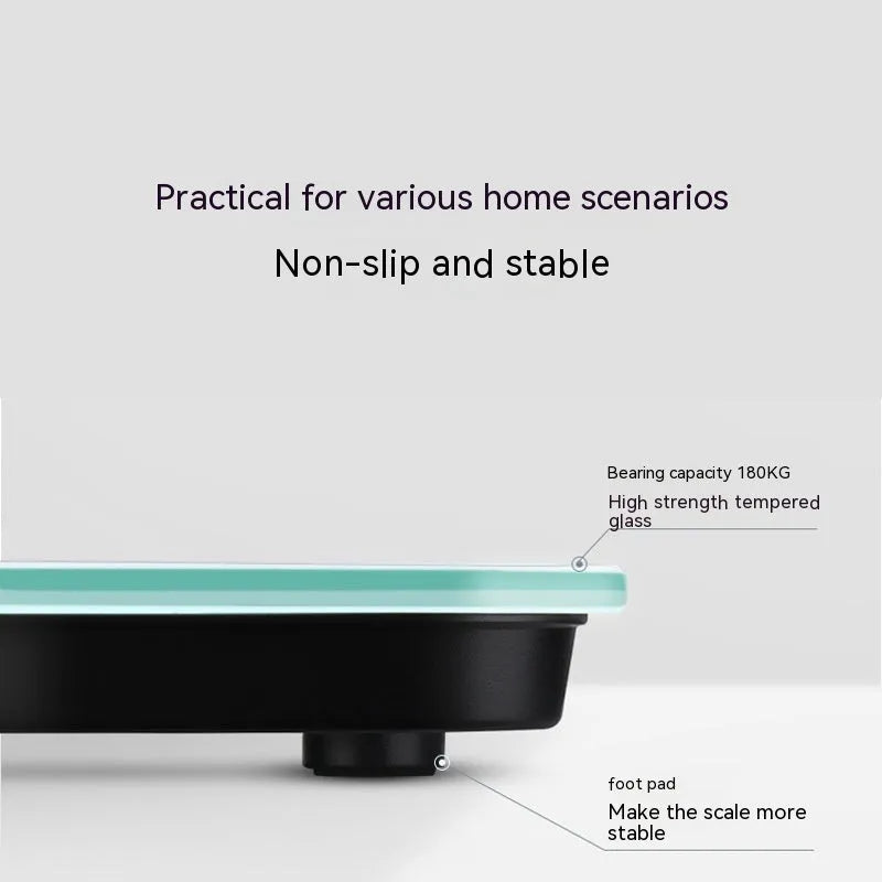 Electronic body scale with cross pattern design in black, rose red, or white colour options