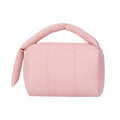 Cylindrical cotton cloth puff cosmetic bag in four colours including Rose Red, Pink, Purple, Green, ins style, no logo