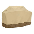 Beige polyester outdoor oven cover for barbecue protection in Nordic style