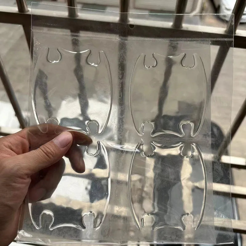 Transparent 3D car door handle protection stickers for scratch prevention