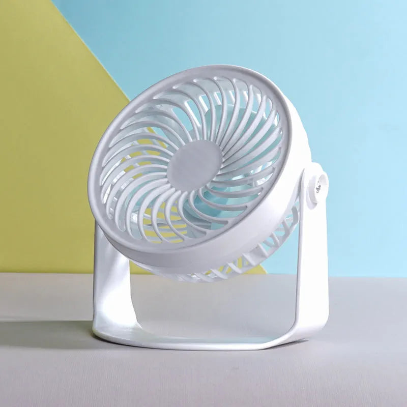 USB quiet desk fan with brushless motor, available as clip-on or floor-standing style