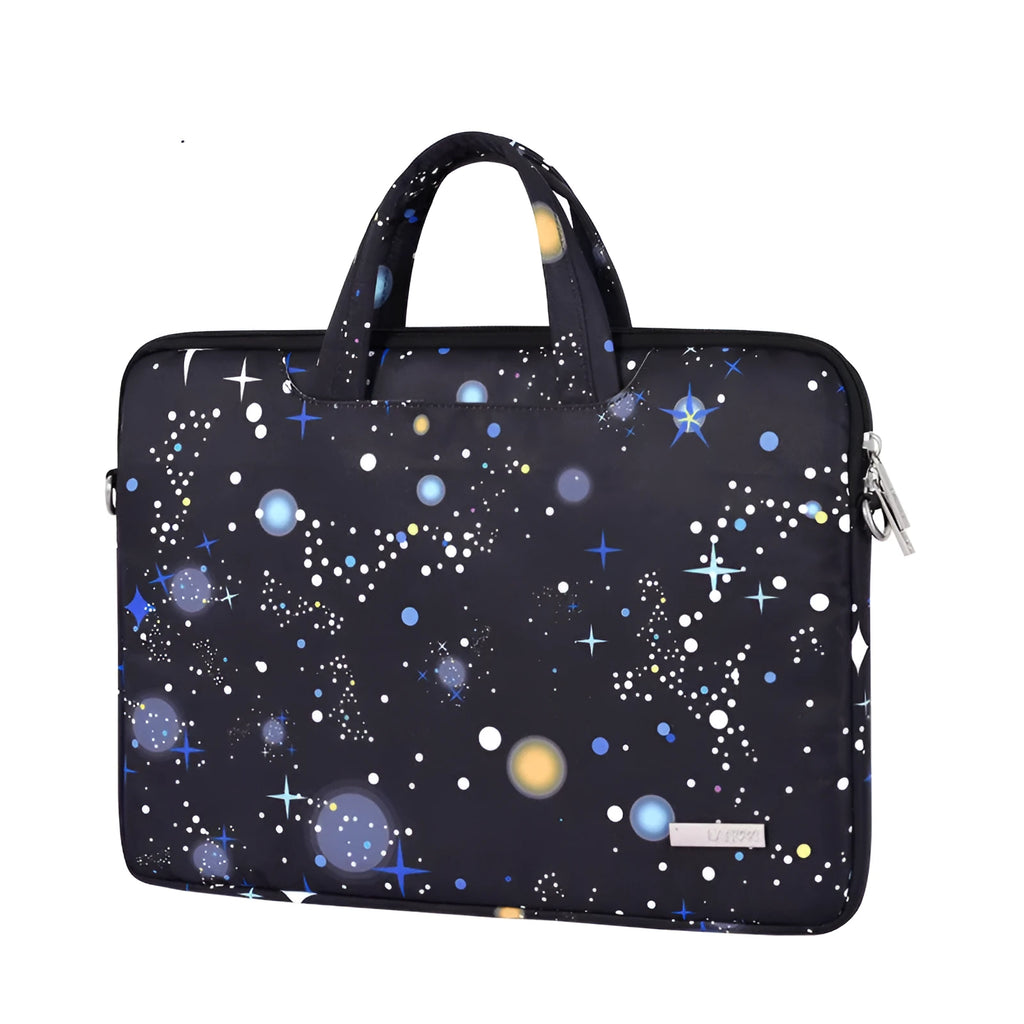 Black waterproof polyester laptop liner bag for 13-inch notebook slim profile