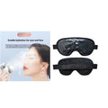 White rechargeable hot and cold compress eye mask device with USB cable