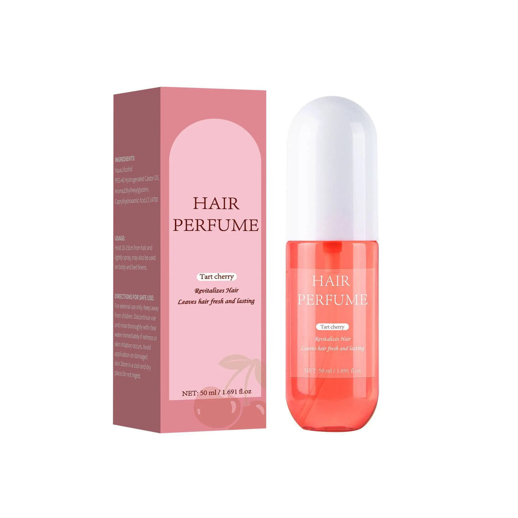 Sour Cherry Hair Care Perfume 50ml spray bottle for hair fragrance application