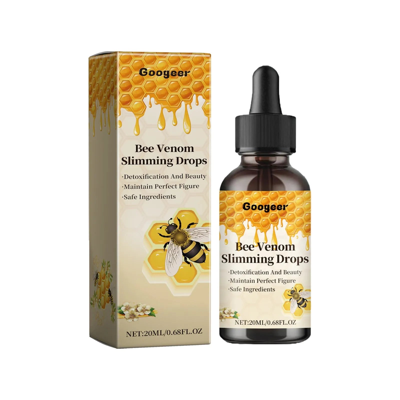20ml body care drops bottle for targeted skin treatment and body contouring