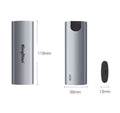 Grey mobile SSD with USB 3.0 interface for direct phone connection