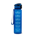 Frosted gradient TRITAN sports bottle with bouncing cap in blue-red colour for travel and gym