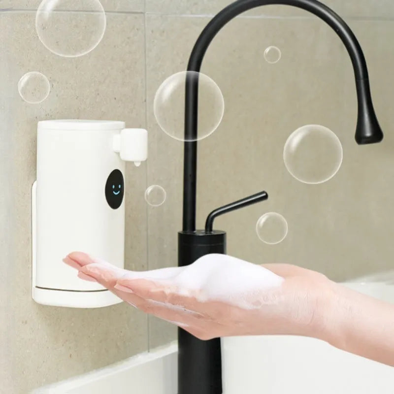 Smile automatic hand washing machine white ABS shell wall hanging with induction sensor