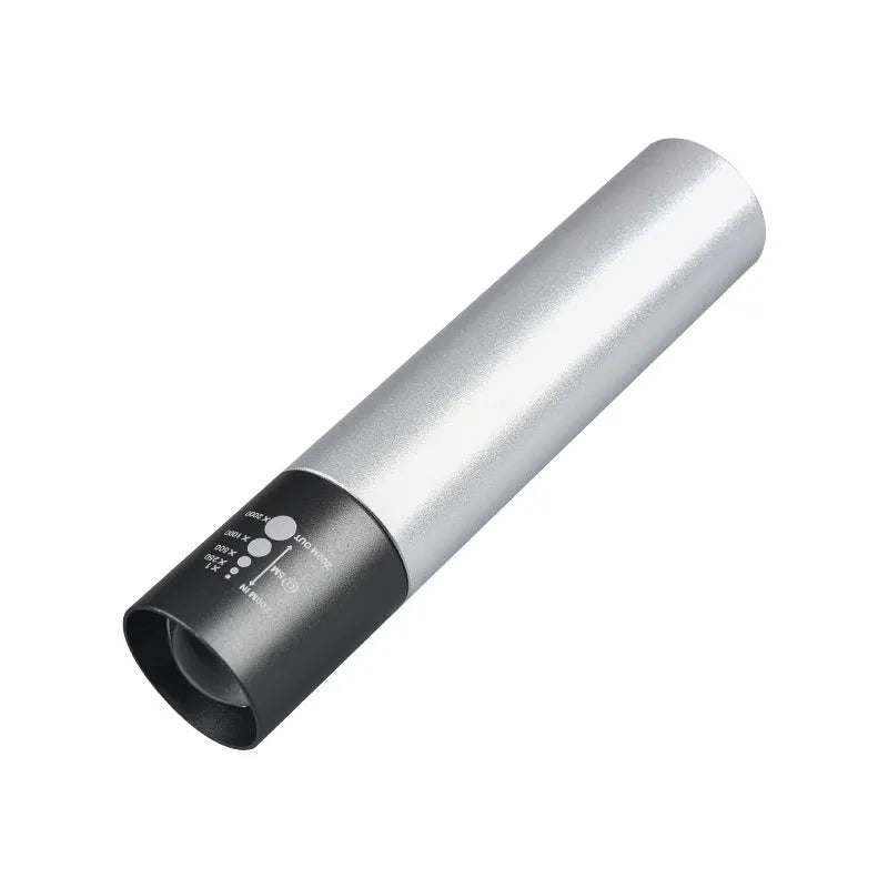 USB rechargeable mosquito repellent lamp with red light in black aluminium housing