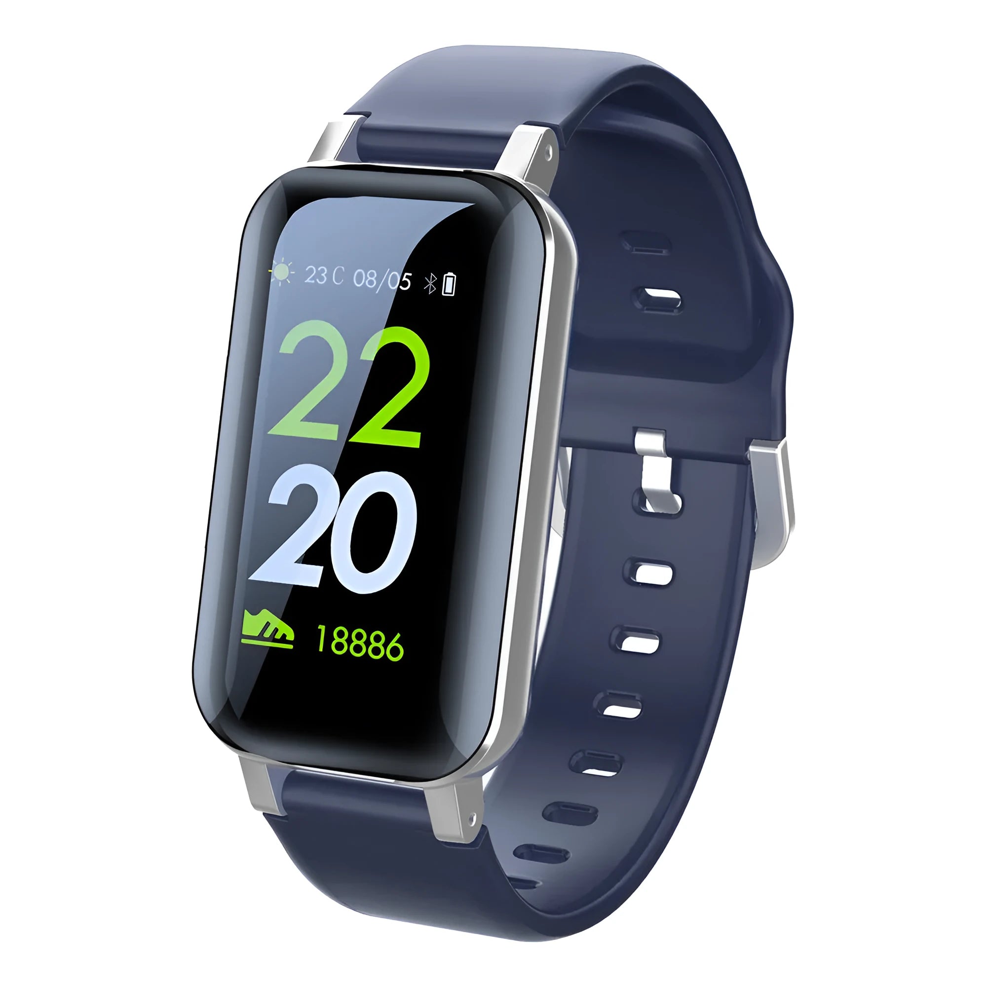 Call Bracelet smart bracelet for heart rate monitoring in Black, Blue, or Coffee colour.