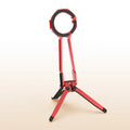 Rotating portable triangle phone stand in silver alloy for live streaming