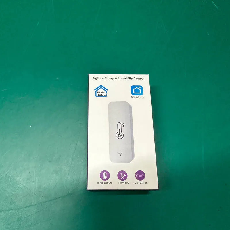 WiFi Zigbee temperature humidity sensor with ABS plastic housing measuring 72x25x20mm