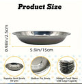 Stainless steel cat food bowl and pet plate in 14cm, 15cm, and 16cm sizes, thickened construction for stable feeding