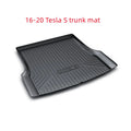 Rubber floor mat with TPE footrest for Tesla Model 3, Y, X, and S cars