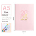 Soft faux leather A5 daily plan schedule book with 150 sheets of Dorian paper in multiple colours