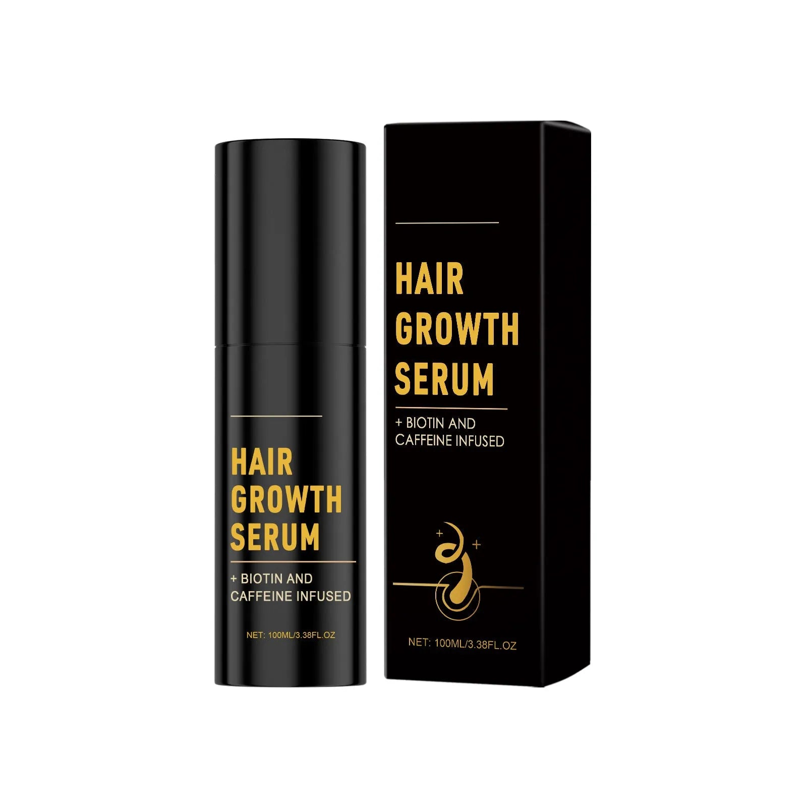 Daily hair nourishing moisturizing spray 100ml bottle with biotin and caffeine formula