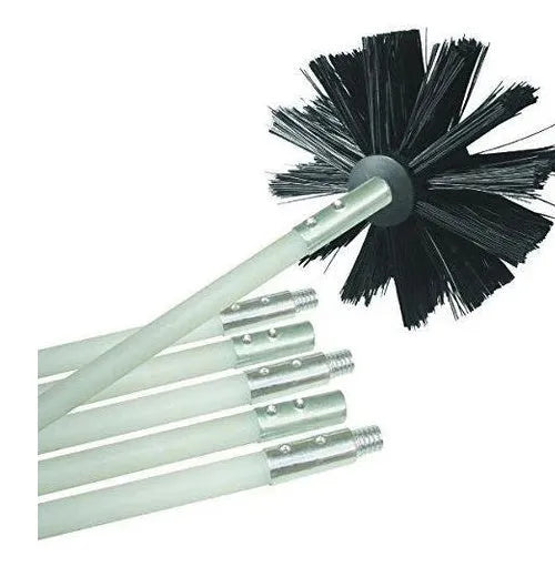 Flexible 600mm long chimney cleaning brush with nylon bristles for dryer pipes and range hood ducts