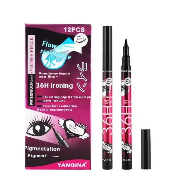Gel eyeliner pencil in four colours: black, blue, brown, purple – waterproof and smudgeproof