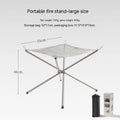 Stainless steel barbecue grill with included cooking net in silver finish