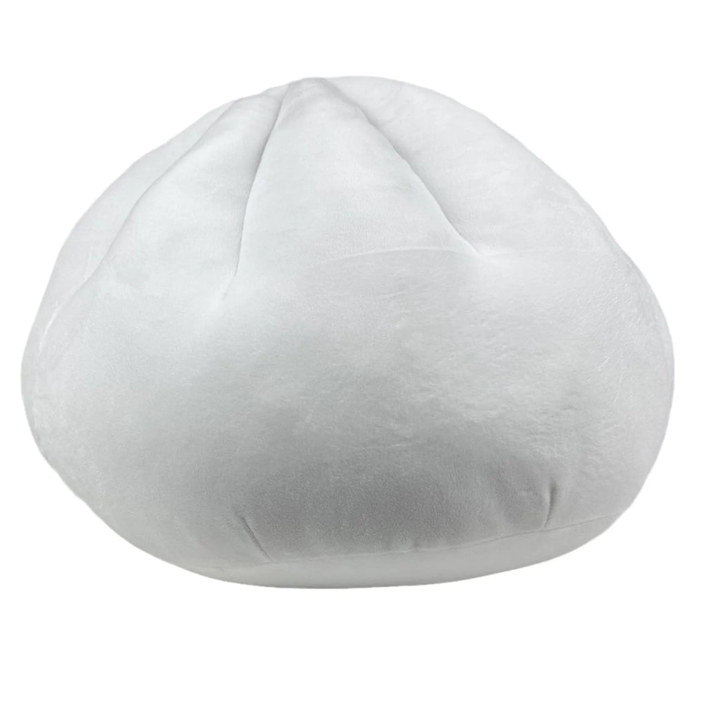 Stuffed bun pillow in steamed meat dumpling shape, 40cm plush fabric novelty cushion