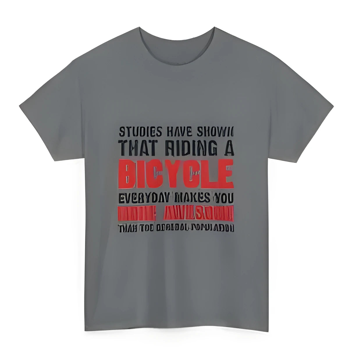 Grey women's cotton short sleeve t-shirt with printed pattern, pullover style