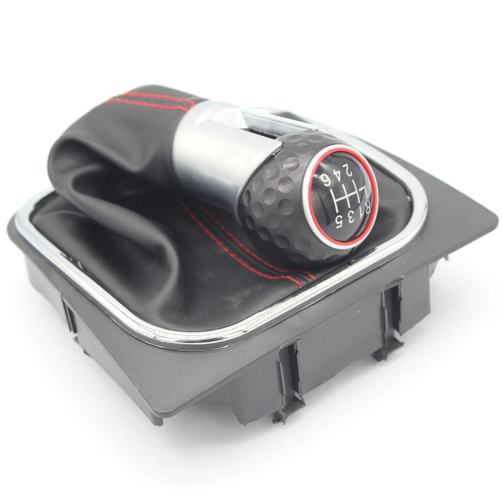 Leather gear lever handball cover dust boot for Volkswagen Golf manual transmission cars.