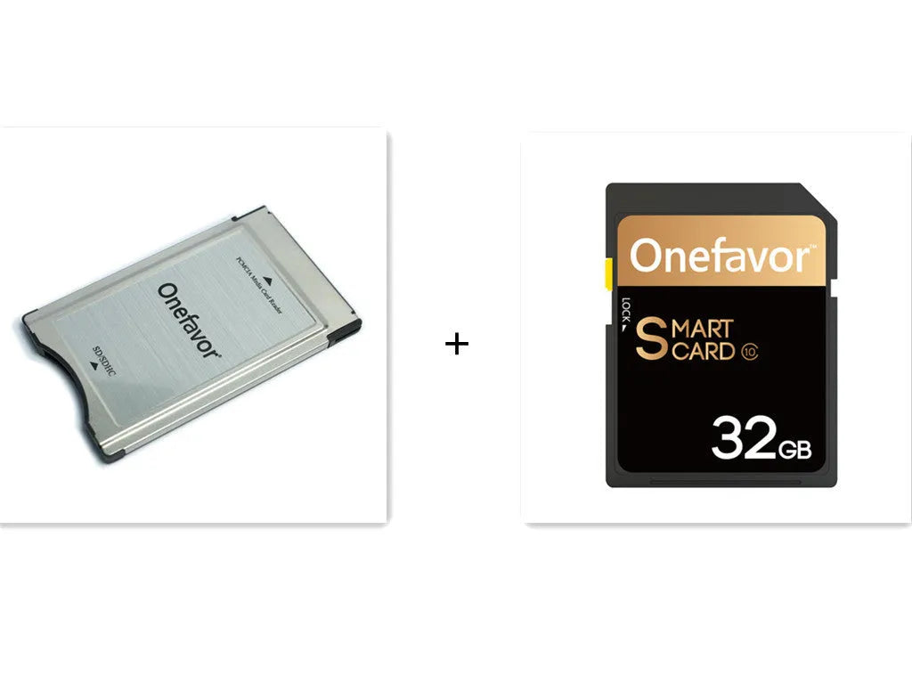 32GB SD to PCMCIA adapter card with stainless steel case for Mercedes-Benz cars and laptops
