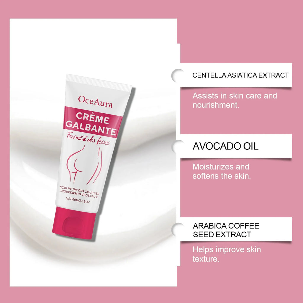 60g hip and neck tightening cream jar with natural fruit extracts