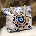 Devil's Eye women's polyester large capacity seaside shoulder bag in urban simplicity style with double shoulder straps