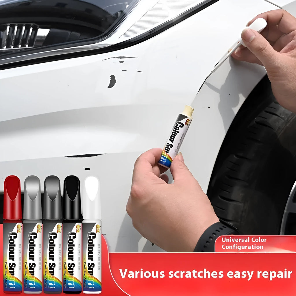 Car paint scratch healing pen 12 ml in black colour for automotive vehicle touch-up repairs