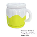 Yellow PVC inflatable ice bucket designed for outdoor parties and camping trips