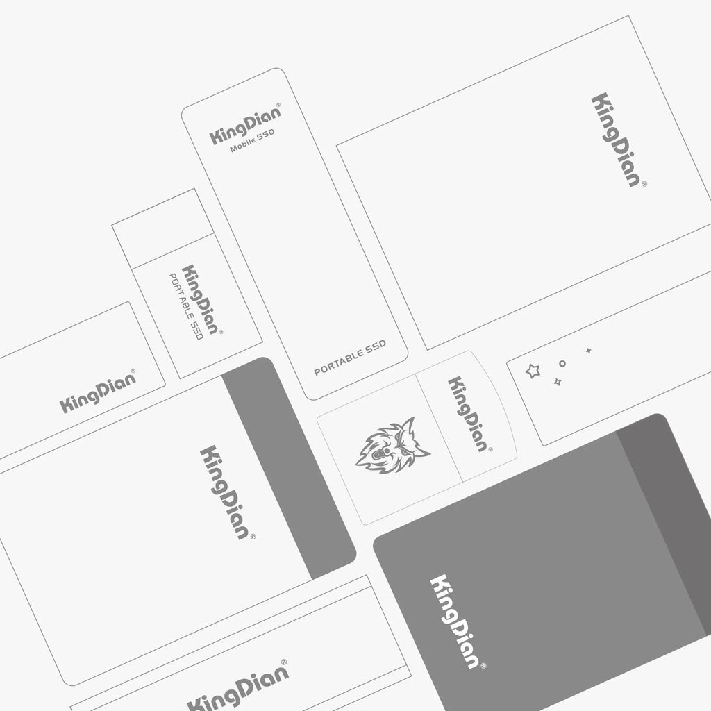 Grey mobile SSD with USB 3.0 interface for direct phone connection
