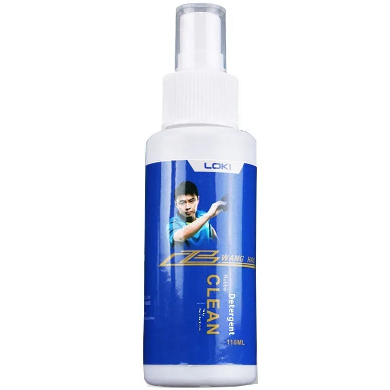 110ml table tennis rubber cleaning liquid with sponge applicator for racket maintenance