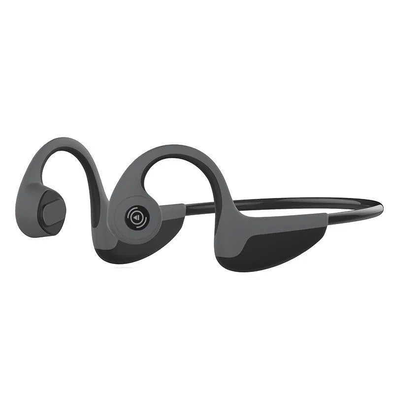 Over ear sports waterproof headphones in grey with Bluetooth 5.0