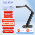 Computer webcam with microphone showing USB cable connection and compact design