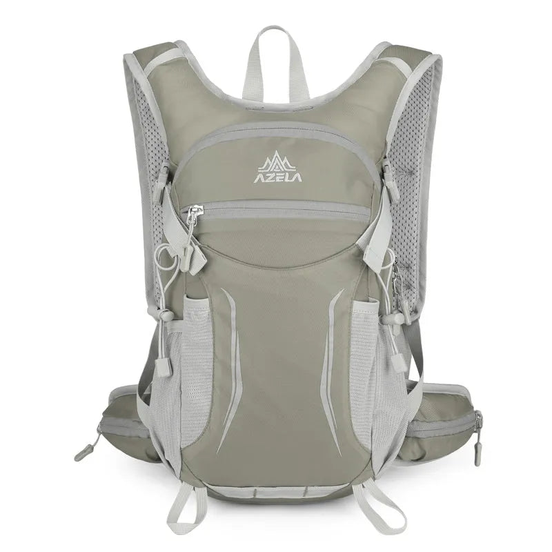 AZELA Lightweight Hydration Backpack with breathable mesh back panel in outdoor setting