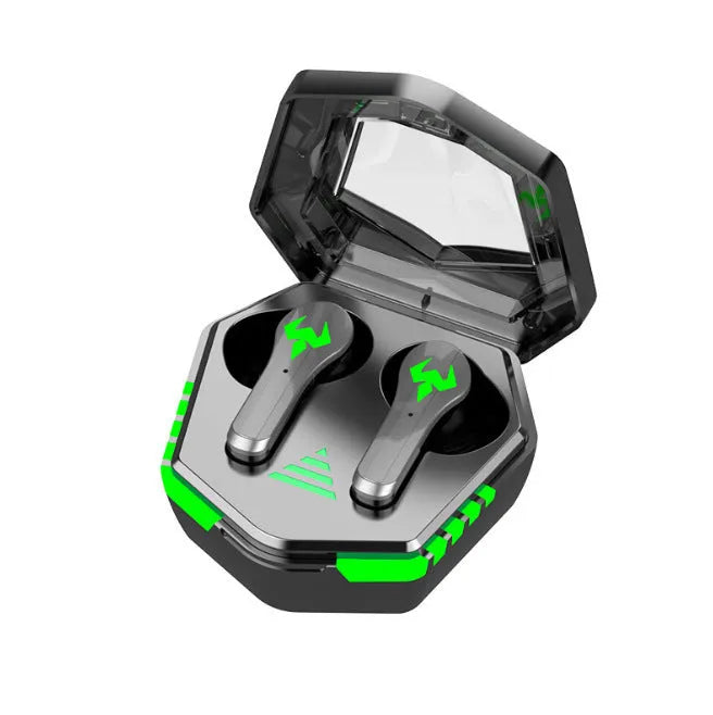 Black N35 wireless in-ear gaming Bluetooth headset with private mould design.