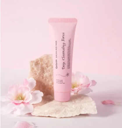30g jar of cherry blossom mud mask for facial cleansing and moisturising