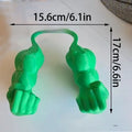 Creative cat hanging toy in plastic with funny muscle hand design, available in multiple colours