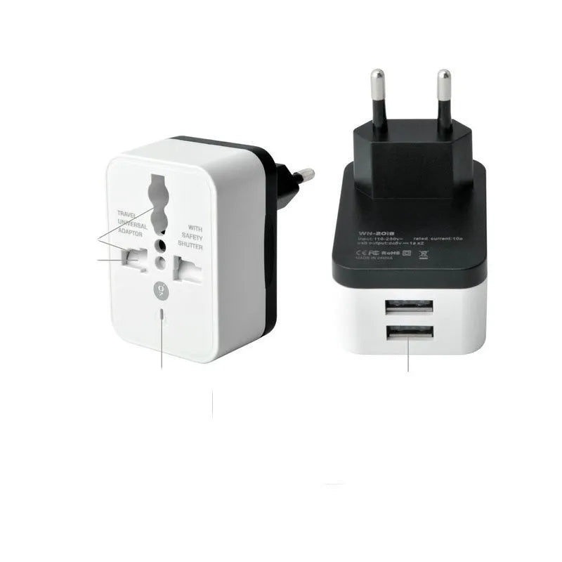 Black three-in-one wireless magnetic charging dock with desk lamp and USB port on a wooden desk.