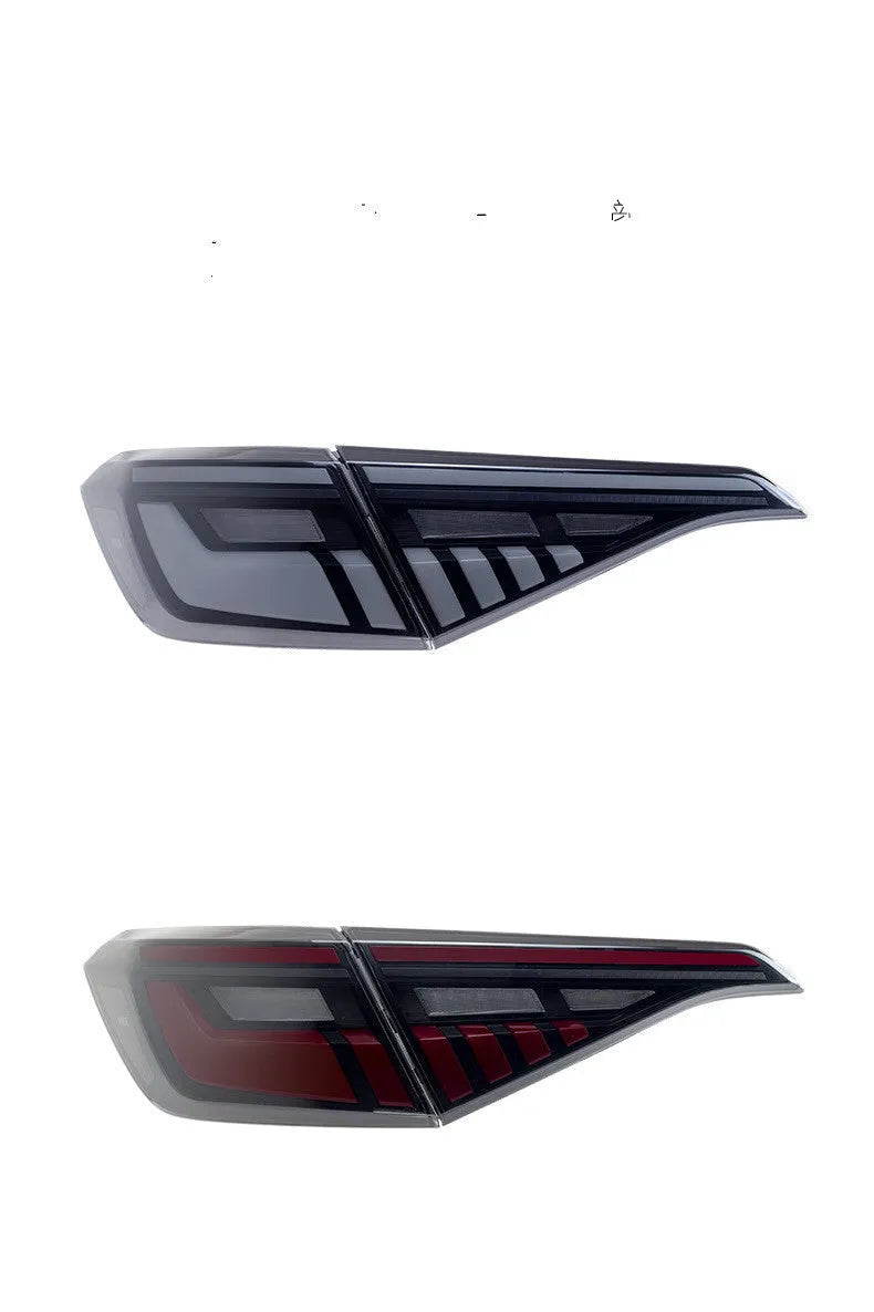Black and red LED tail light assembly for 11th generation Honda Civic with sequential turn signals.