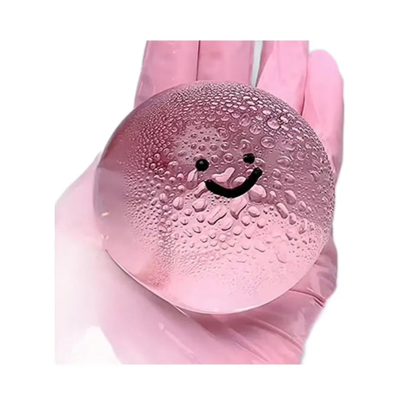 6cm TPR bubble making pinch anger toy in transparent jellyfish colour for stress relief and sensory training