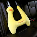 Dinosaur pattern soft plush car bolster pillow for travel, size 60cm by 55cm.