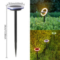 Solar lawn light with 12LED rotating design for outdoor garden illumination in colour or white light