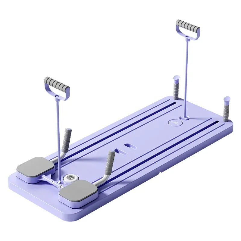 Purple automatic rebound abdominal wheel fitness board for multi-functional home workouts.